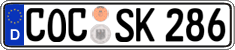 German license plate, Regular plates