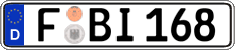 German license plate, Regular plates