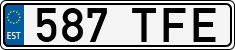 License plate of Estonia, Regular car plates