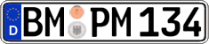 German license plate, Regular plates