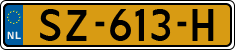 License plate of the Netherlands, Cars