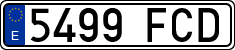 License plates of Spain, Ordinary (2000)
