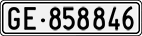 License plate of Switzerland, Cars