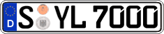 German license plate, Regular plates
