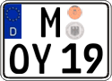 German license plate, Regular plates