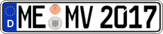 German license plate, Regular plates
