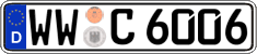 German license plate, Regular plates