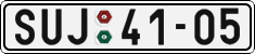 License plate of the Czech Republic, Cars (1960)