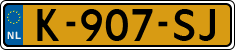 License plate of the Netherlands, Cars
