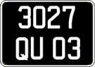 French license plate, FNI
