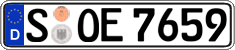 German license plate, Regular plates