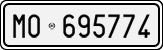 License plate of Italy, Cars (1927 year series)