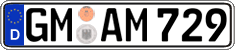 German license plate, Regular plates