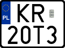 License plates of Poland, Regular car plates