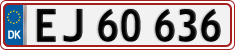 License plate of Denmark, Regular plates
