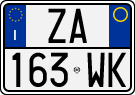 License plate of Italy, Cars (1994 year series)