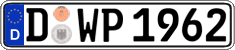 German license plate, Regular plates