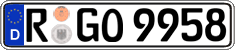 German license plate, Regular plates