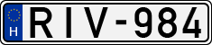 license plates of Hungary, Cars (1990)