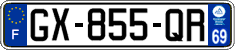 French license plate, SIV (ordinary)