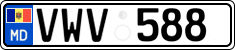 License plate of Moldova, Cars (2015)