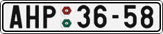 License plate of the Czech Republic, Cars (1960)