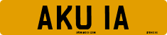 License plate of the United Kingdom, 1963 year system