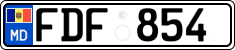 License plate of Moldova, Cars (2015)