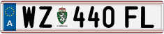 License plate of Austria, Regular plates
