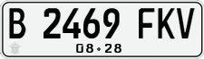 License plate of Indonesia, Regular plates