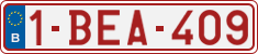 License plate of Belgium, Regular plates (2010)