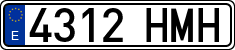 License plates of Spain, Ordinary (2000)