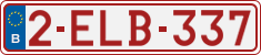 License plate of Belgium, Regular plates (2010)