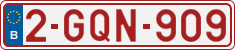 License plate of Belgium, Regular plates (2010)