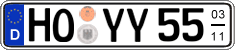 German license plate, Seasonal plates