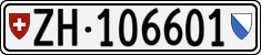 License plate of Switzerland, Cars