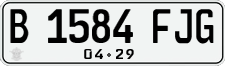 License plate of Indonesia, Regular plates