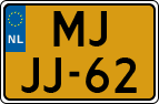 License plate of the Netherlands, Motorcycles