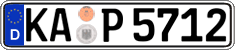 German license plate, Regular plates
