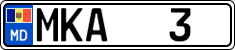 License plate of Moldova, Cars (2015)
