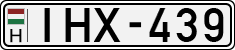 license plates of Hungary, Cars (1990)