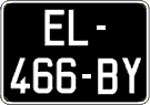 French license plate, SIV (oldtimers)