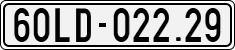 License plate of Vietnam, Specialty plates