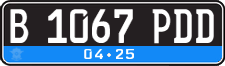 License plate of Indonesia, Regular plates