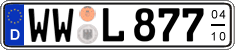 German license plate, Seasonal plates