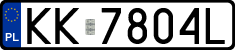 License plates of Poland, Regular car plates