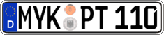 German license plate, Regular plates