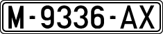 License plates of Spain, 1971 year series