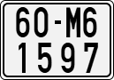 License plate of Vietnam, Motorcycles
