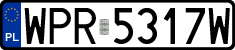 License plates of Poland, Regular car plates